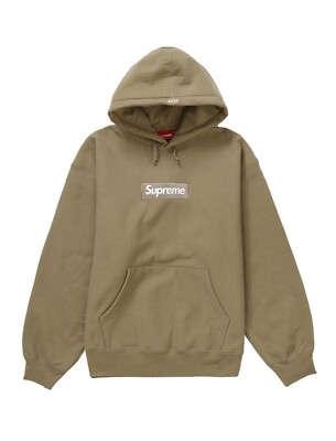 Supreme Box Logo Hoodie 2023- FW23' Dark Sand Size Large | eBay