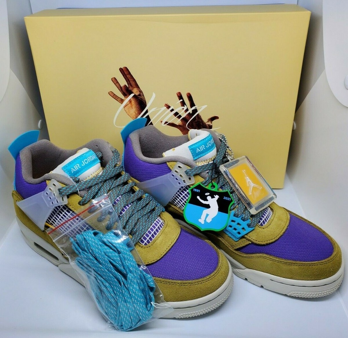 Size 9 Mens Jordan 4 Retro SP 30th Anniversary Union Desert Moss