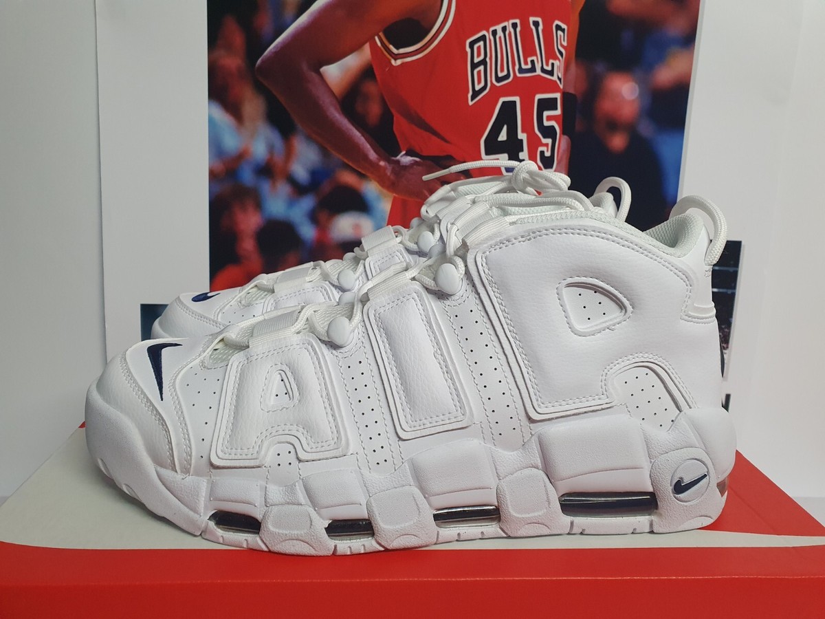 Nike Air More Uptempo '96 White Midnight Navy Men's UK 10 EUR 45