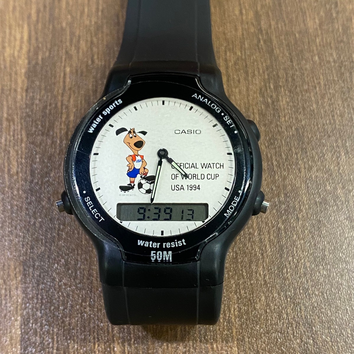 CASIO SWC-03-1V USA 1994 World Cup Rare Vintage Digital Watch NOS