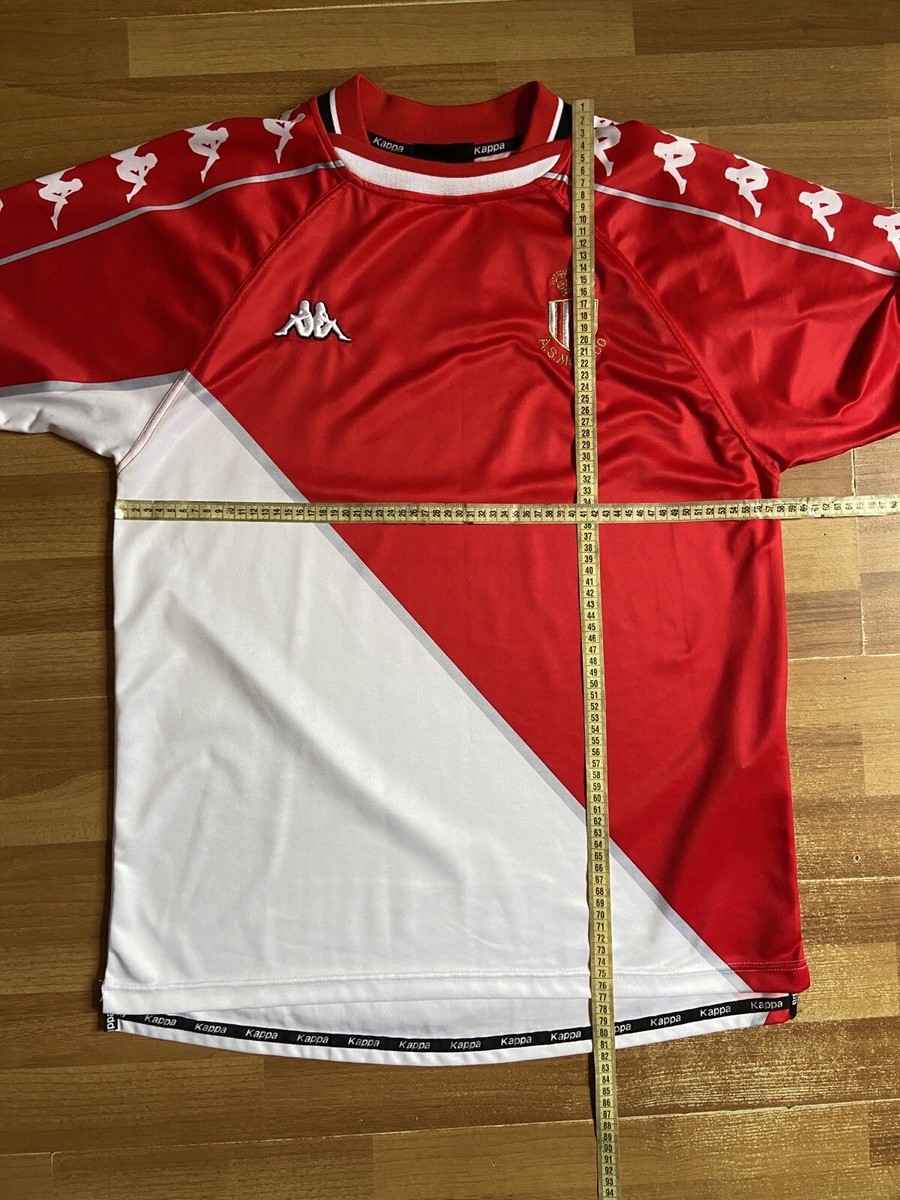 AS MONACO 1999 2000 HOME FOOTBALL SHIRT SOCCER JERSEY KAPPA sz XL