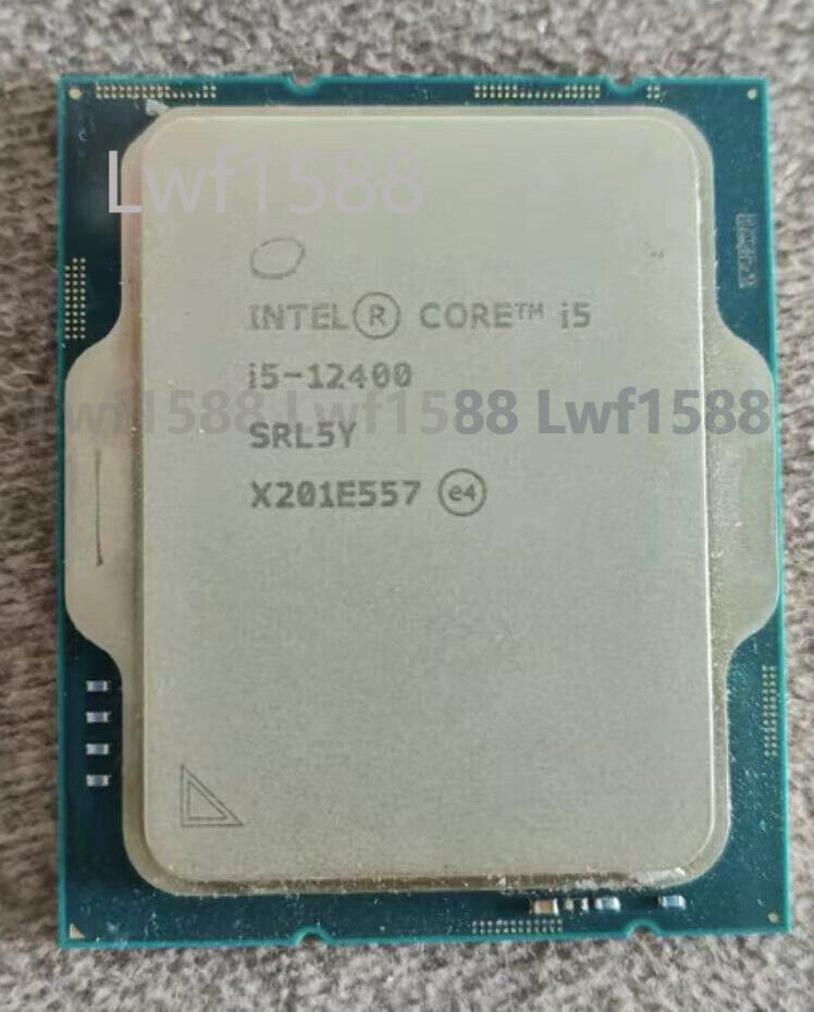 Intel Core i5-12400 LGA 1700 CPU 6 core Alder Lake 2.5GHz up to