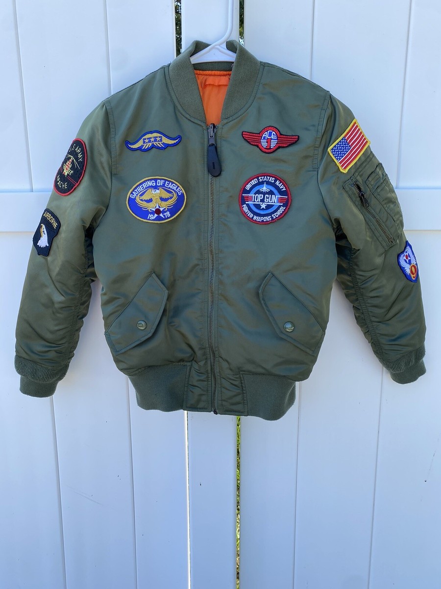 Alpha Industries Kids Bomber Jacke USAF MA-1 Intermediate Flyer