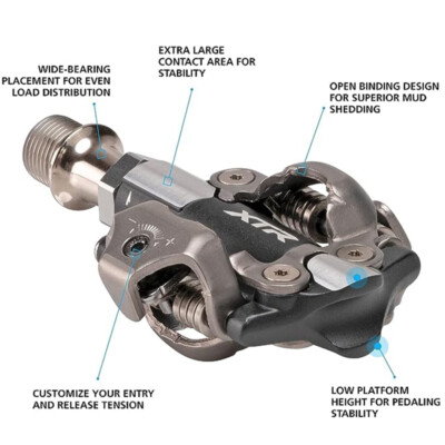 Shimano XTR XC PD-M9100S1 Short Axle, Clipless Pedals - IPDM9100S1