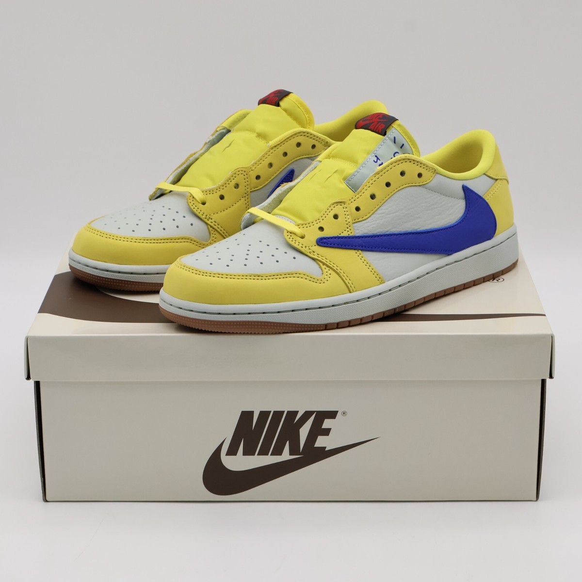 DZ4137-700 Travis Scott Nike Air Jordan 1 Retro Low OG Canary