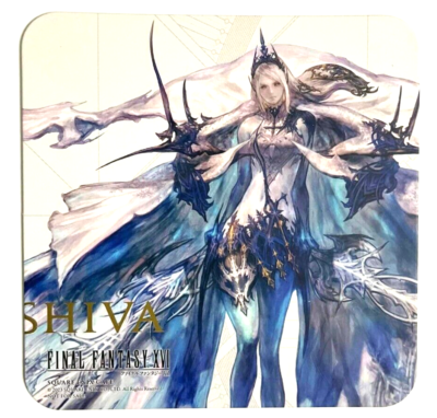 Final Fantasy XVI Square Enix Cafe Original Coaster Shiva FF16