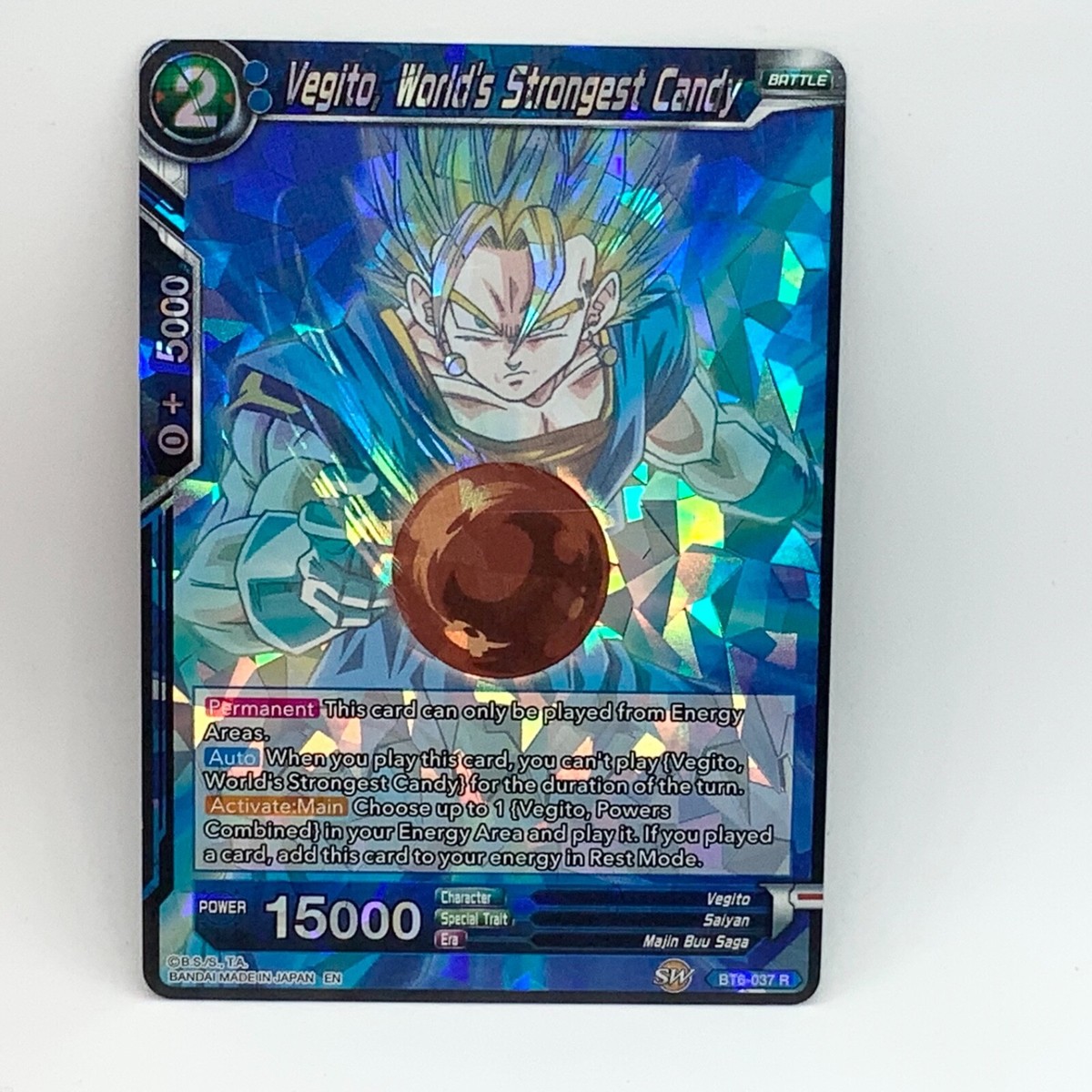 Vegito, World's Strongest Candy - BT6-037 R - Foil - Dragon Ball