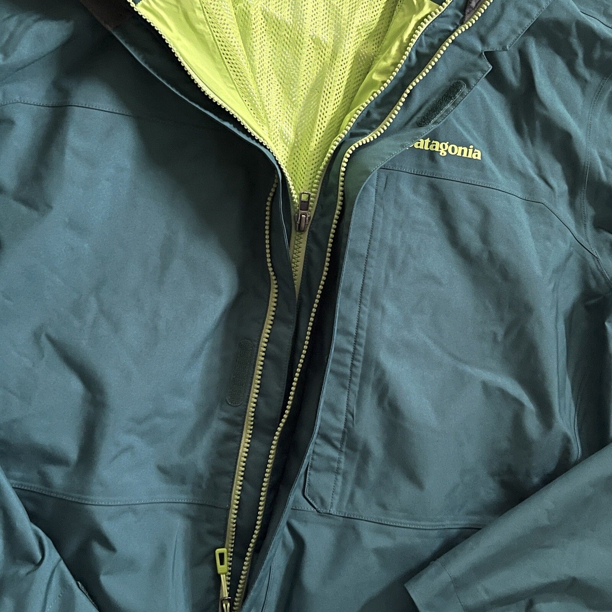 Patagonia Snowshot 3in1 Waterproof Hoodie Jacket Full Zip Forest