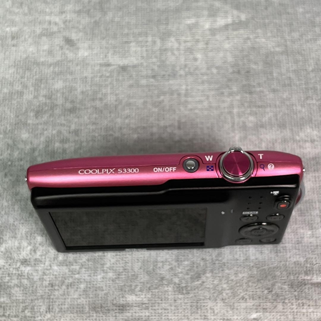 Nikon COOLPIX S3300 Strawberry Pink Digital Camera with