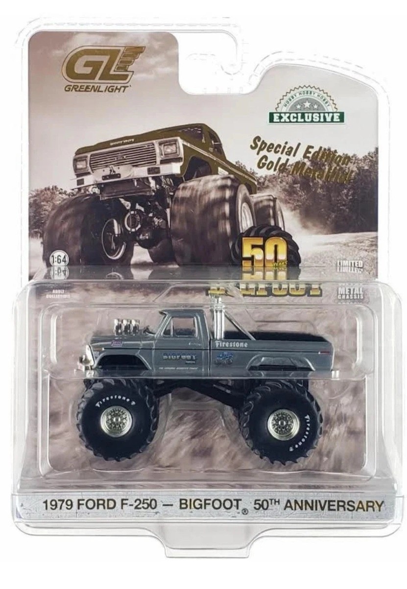 Raw Metal Chase! Greenlight 1:64 1979 Ford F-250 Monster Truck