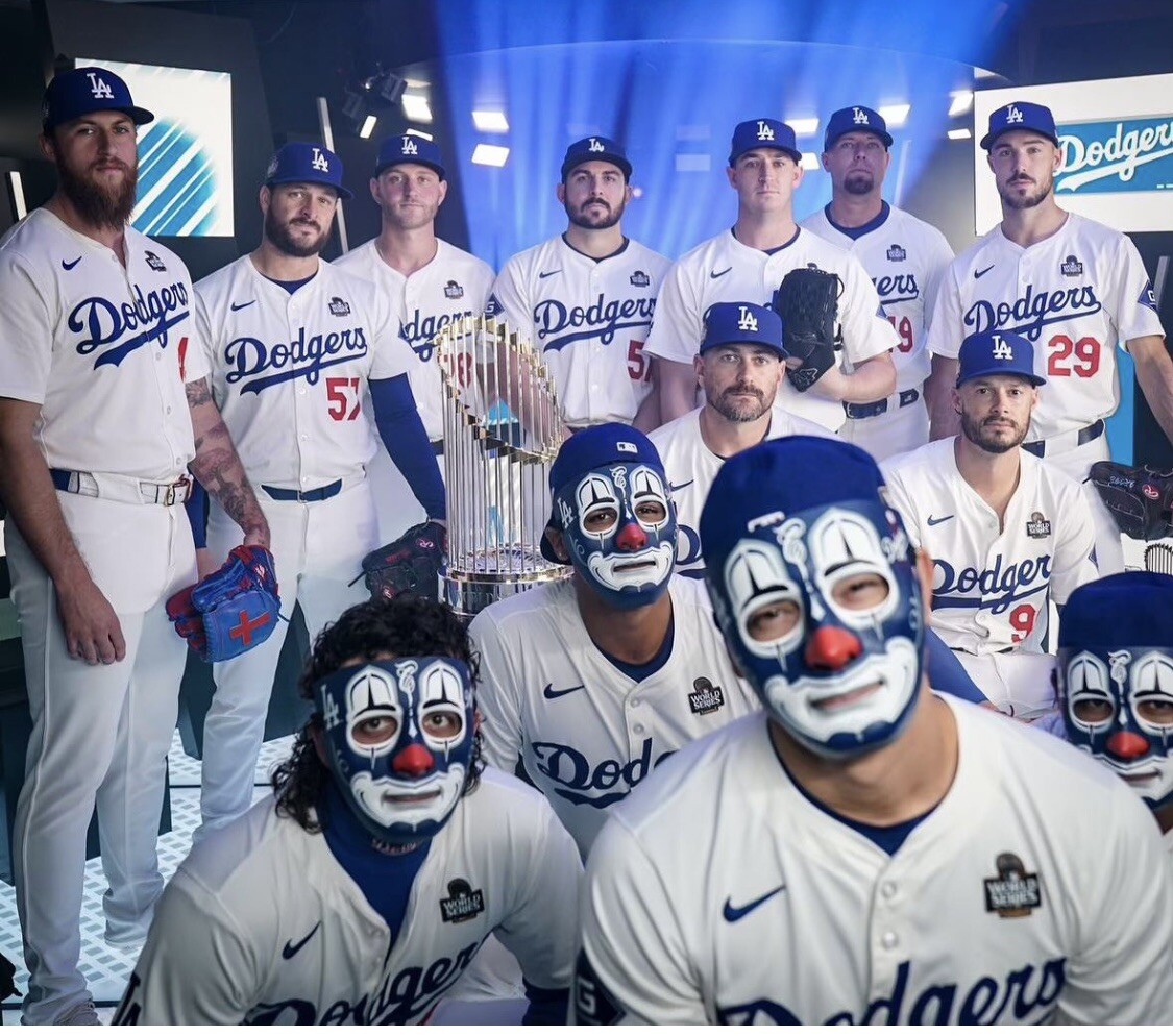 Mr Cartoon X LA Dodgers MLB Clown Mask | eBay