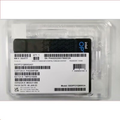 Intel 800GB SSD U.2 P5810x SERIES Optane NVME/PCIE SSDPF21Q800GB