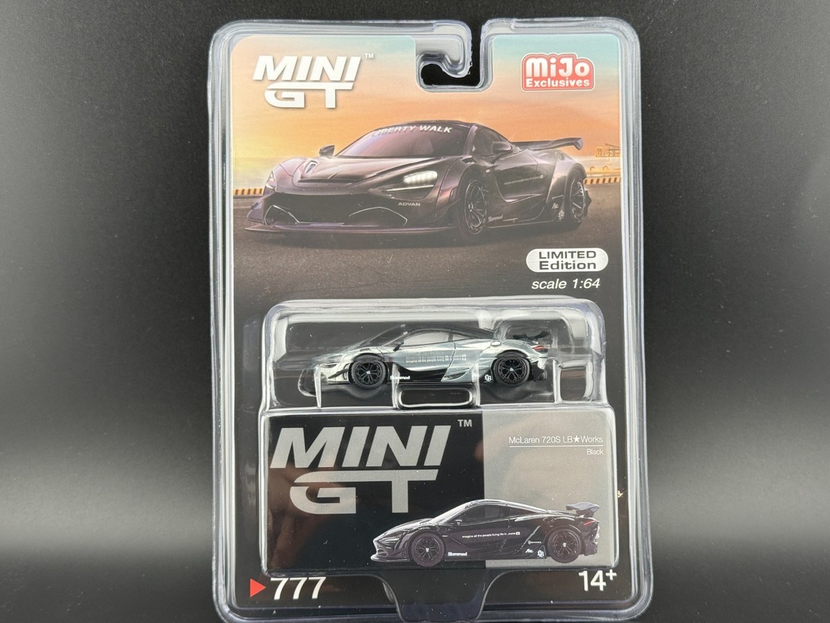 Mini GT McLaren 720S LB-Works Black #777 1/64 CHASE | eBay