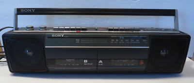 SONY CFS-W301 Sound Rider Dual Cassette Player Recorder AM/FM