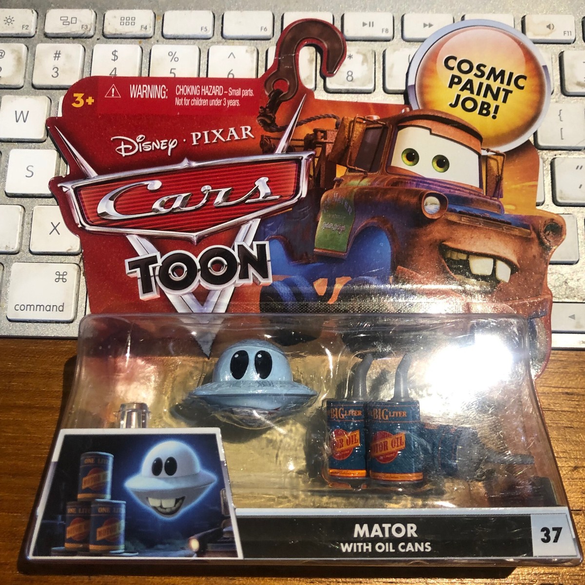 Disney Pixar Cars Toon Mator With Oil Cans #37 (Imperfect Card