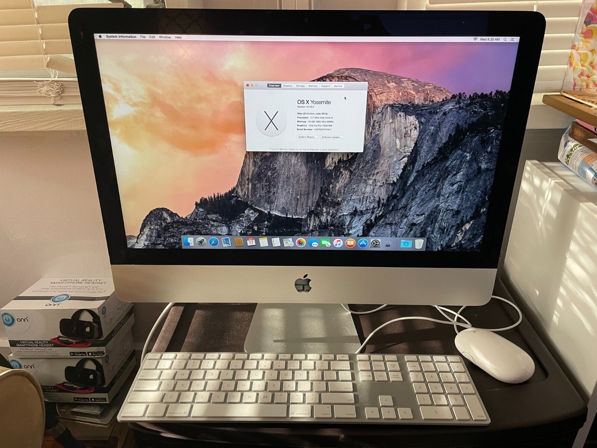Apple iMac 21.5 2013, 2.7 GHz Intel Core i5, 16gb 1600 MHz DDR3