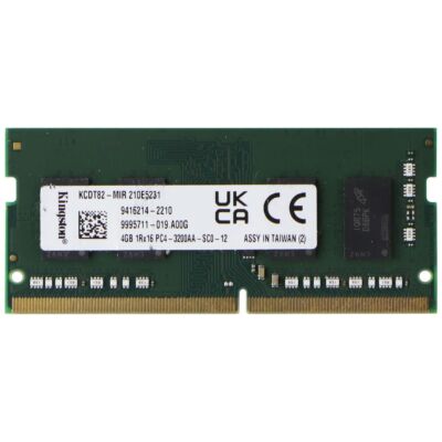 Kingston (4GB) DDR4 RAM PC4-3200AA (1Rx16) SO-DIMM 3200MHz (KCDT82