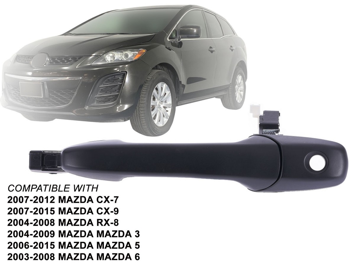 Exterior Door Handle with Keyhole for Mazda 3 5 6 CX-7 CX-9 RX-8