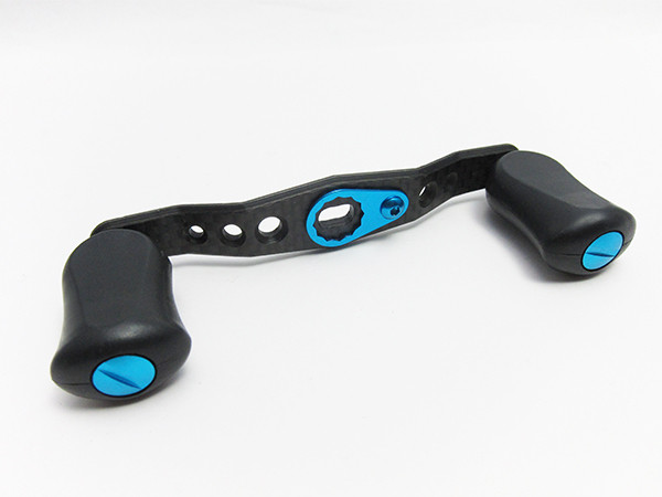 KTF IXA カーボンハンドル 90mm アブ/ダイワ用・スタードラグ ブルー