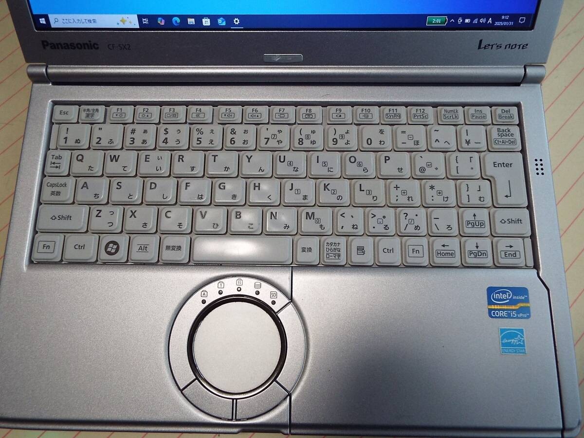 Panasonic Let's Note CF-SX2 Intel Core i5 SSD 128GB GB 4GB Used w