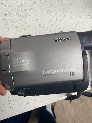 Sony Handycam Vision Mini DV DCR-TRV7 Camcorder Untested - Silver