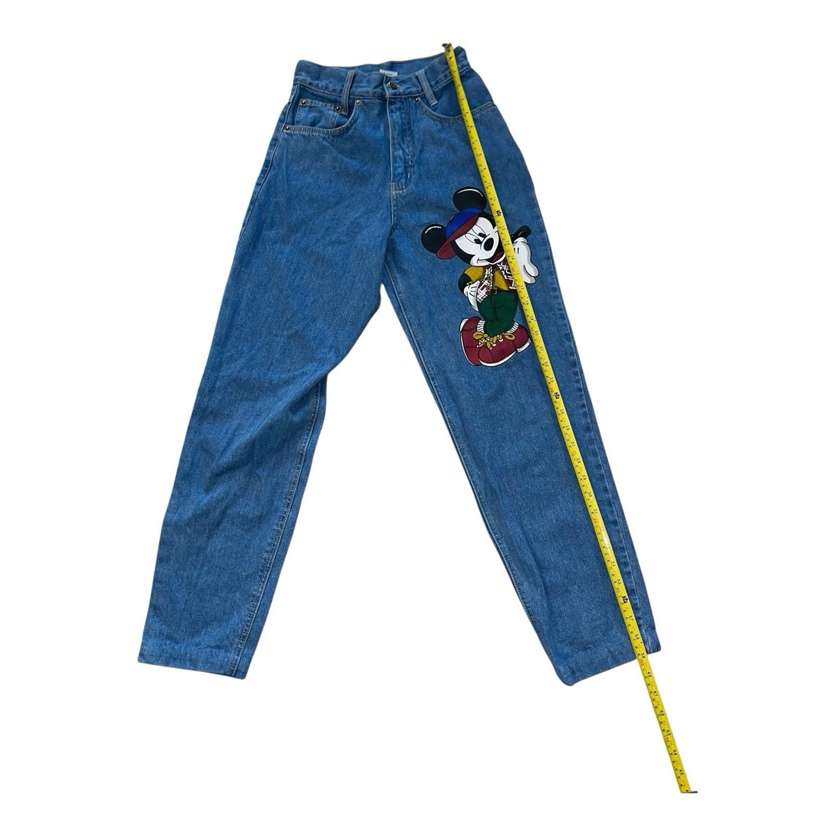 Vintage 90s Disney Hipster Mickey Mouse Jerry Leigh Jeans Womens