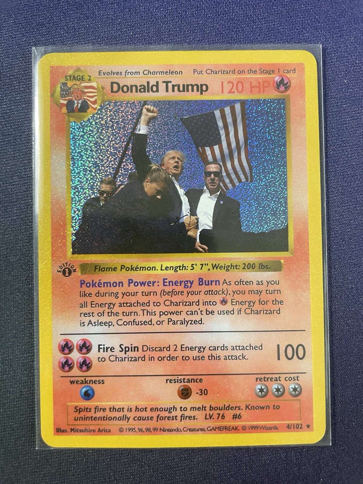 Pokemon Donald Trump Holo 1st Edition Card Parody | eBay