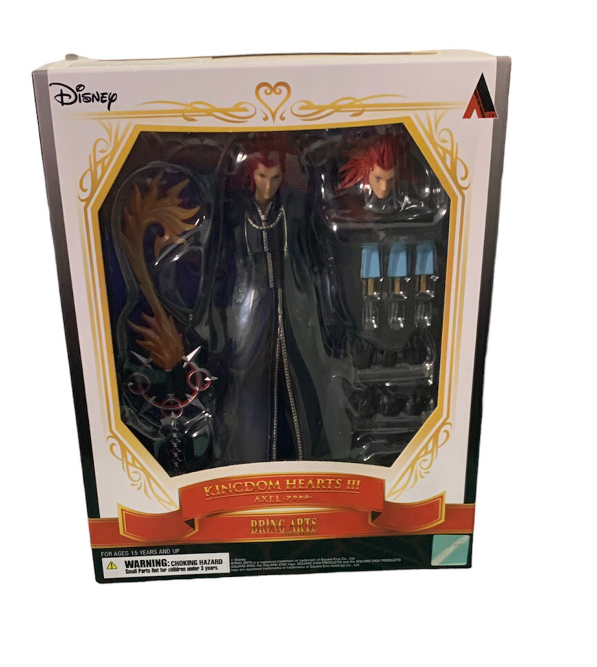 New SQUARE ENIX KINGDOM HEARTS III BRING ARTS AXEL Action Figure