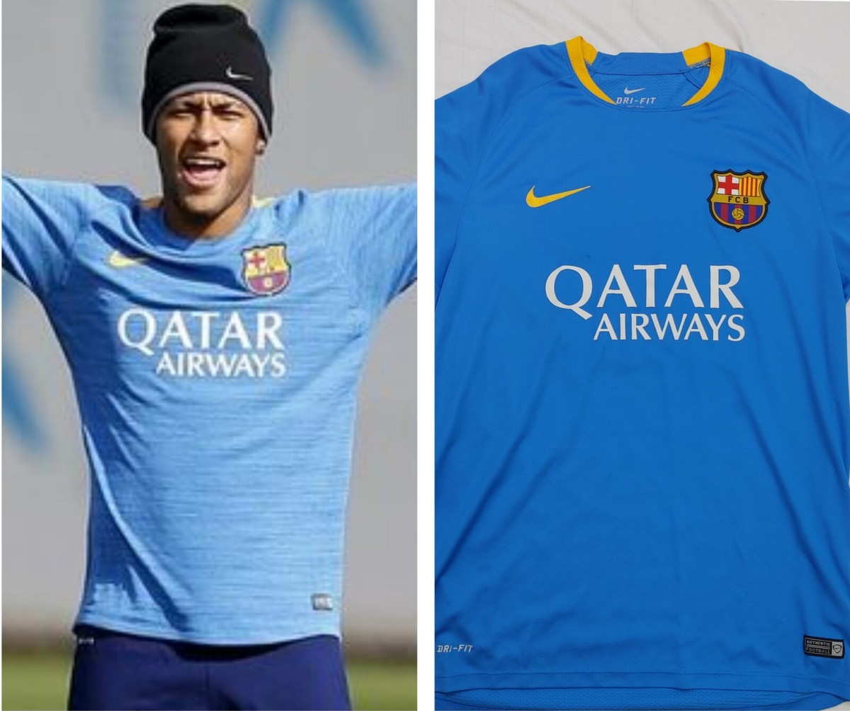 FCB Qatar Airlines Neymar Jr Barcelona 2015-16-17 Shirt Nike