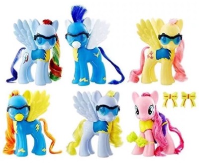 MY LITTLE PONY WONDERBOLTS set 6 PACK rainbow dash,spitfire,sorian