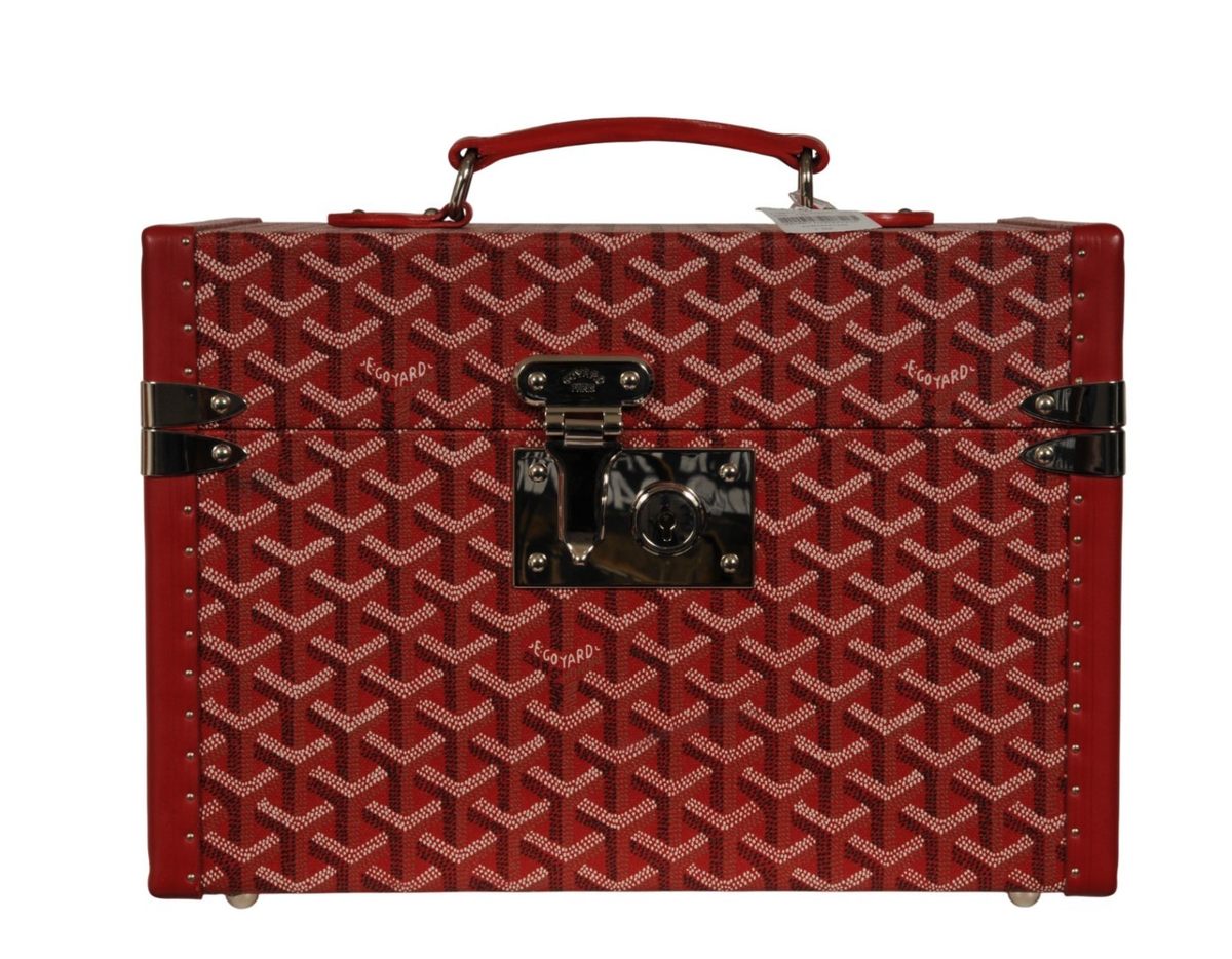 Goyard Sardaigne Vanity Train Case Storage Box Hard Sided Travel
