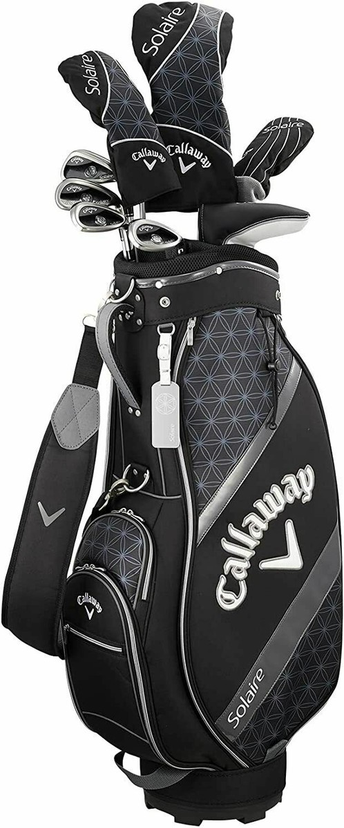CALLAWAY SOLAIRE ladies' black Club Set with Caddy Bag 8pc 2018