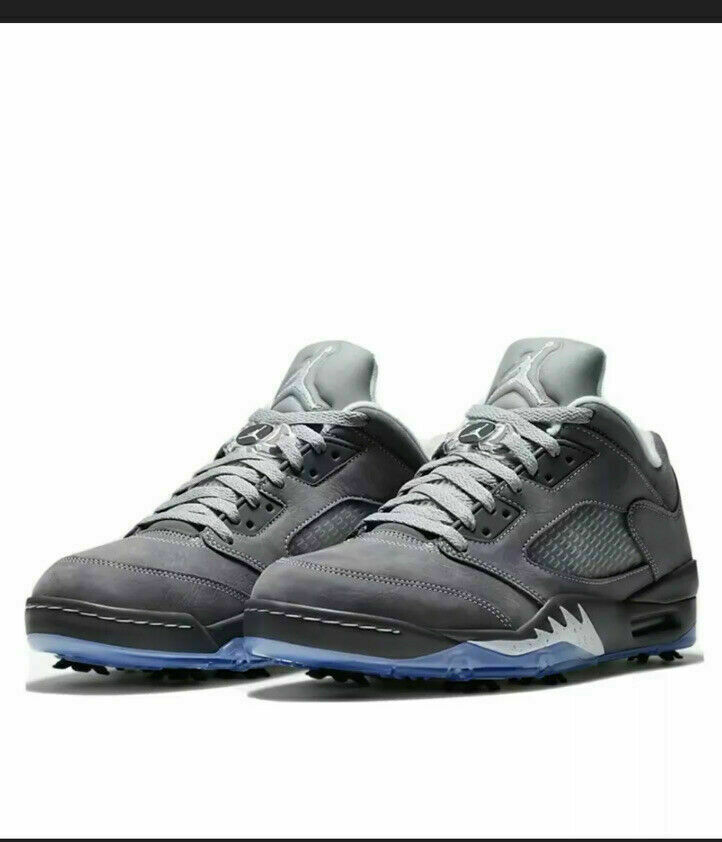 Air Jordan 5 V Low Golf Shoes Wolf Grey CU4523-005 | eBay