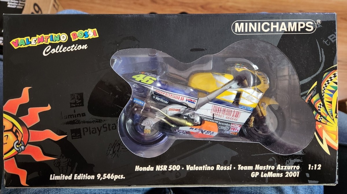 MINICHAMPS 1:12 HONDA NSR 500 VALENTINO ROSSI NASTRO AZZURRO GP