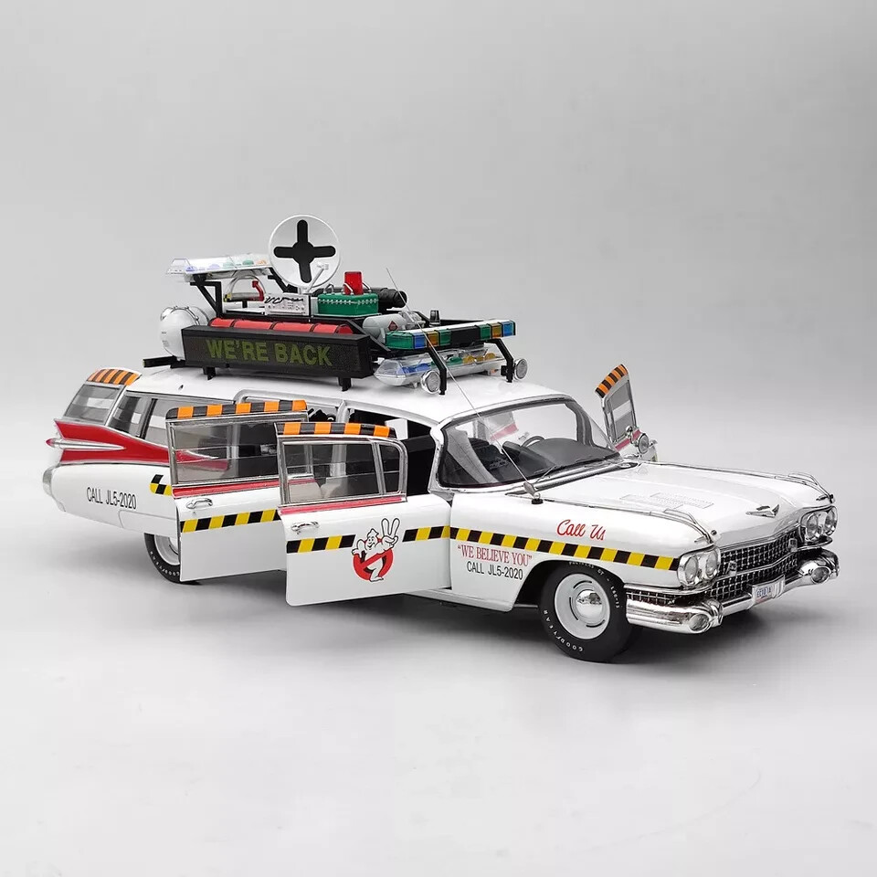 1/18 HOT WHEELS Cadillac Ghostbusters II ECTO 1A Elite X5470
