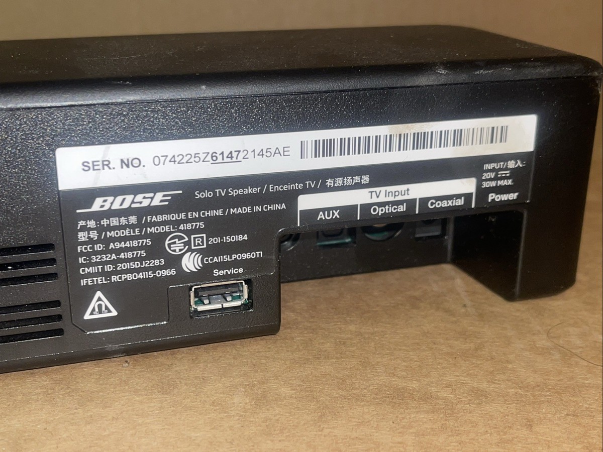 Bose Solo 5 Soundbar - Black (Model 418775) **SPEAKER ONLY** | eBay