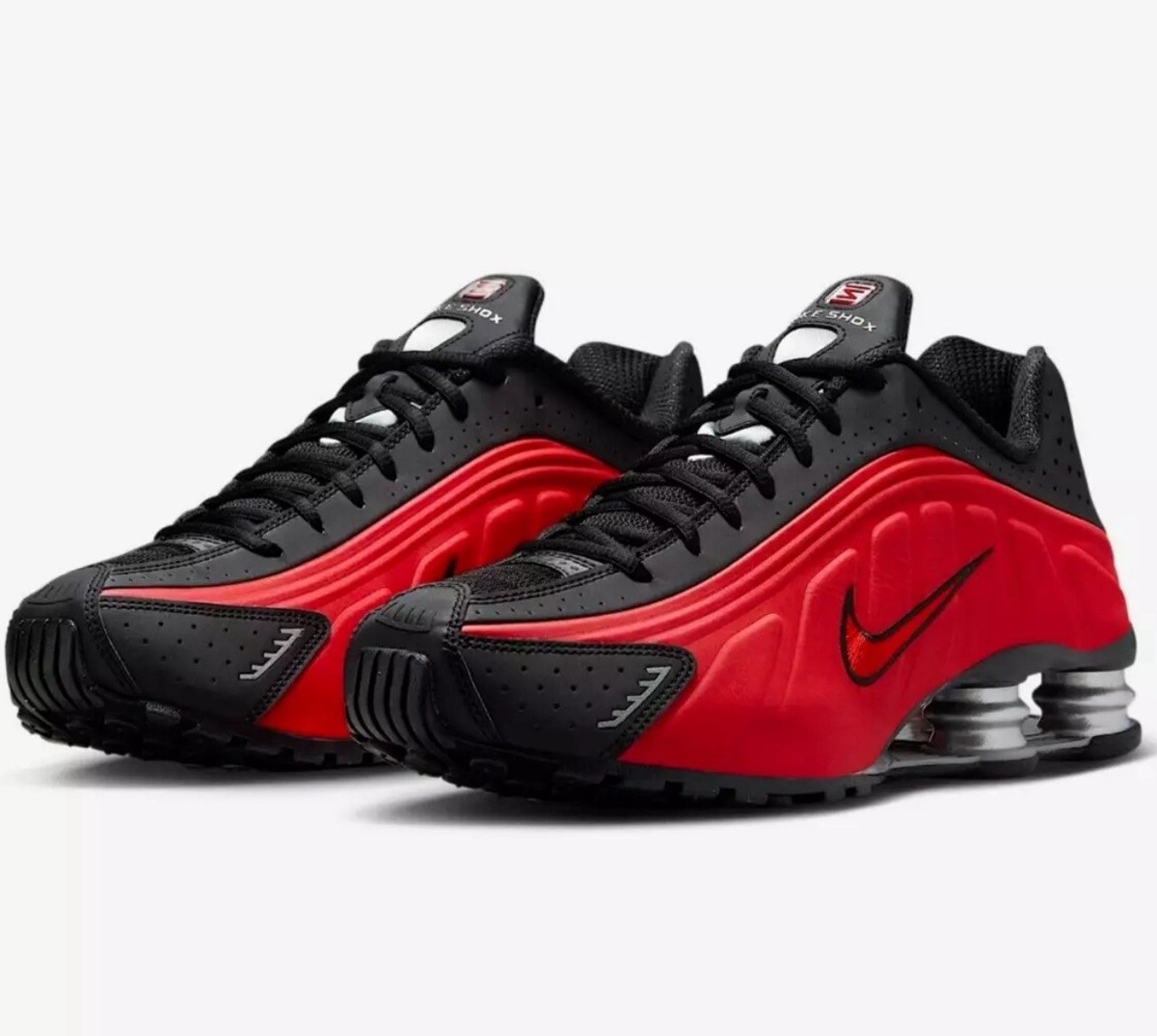 Nike Shox R4 Shoes University Red Black HQ1988-600 Men's Sizes NEW