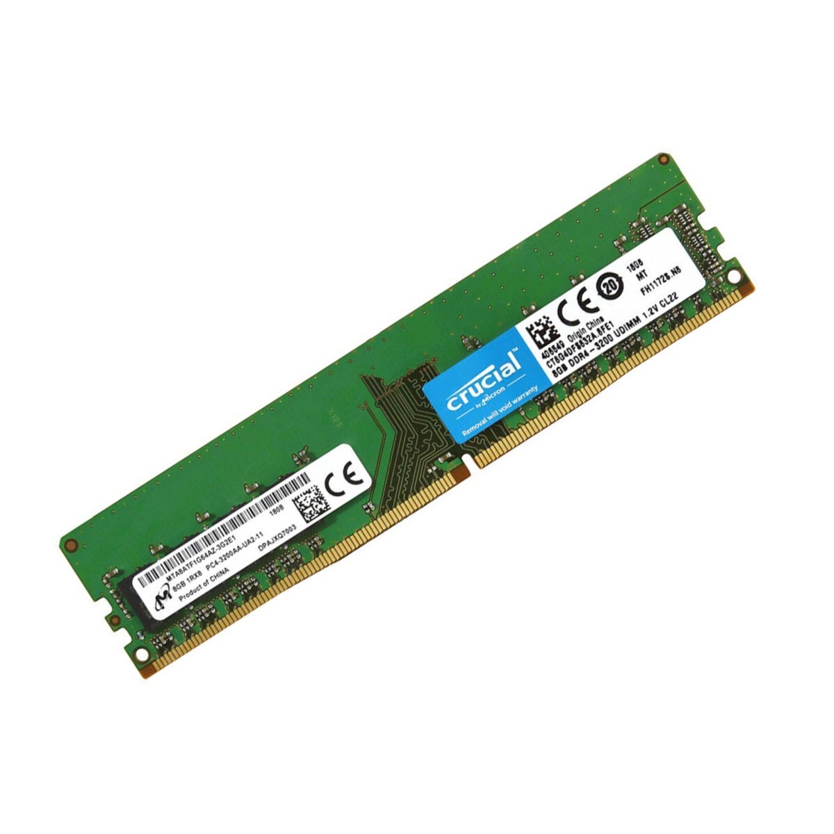 Crucial 32GB 4X 8GB DDR4 3200MHz PC4-25600 Desktop UDIMM Memory
