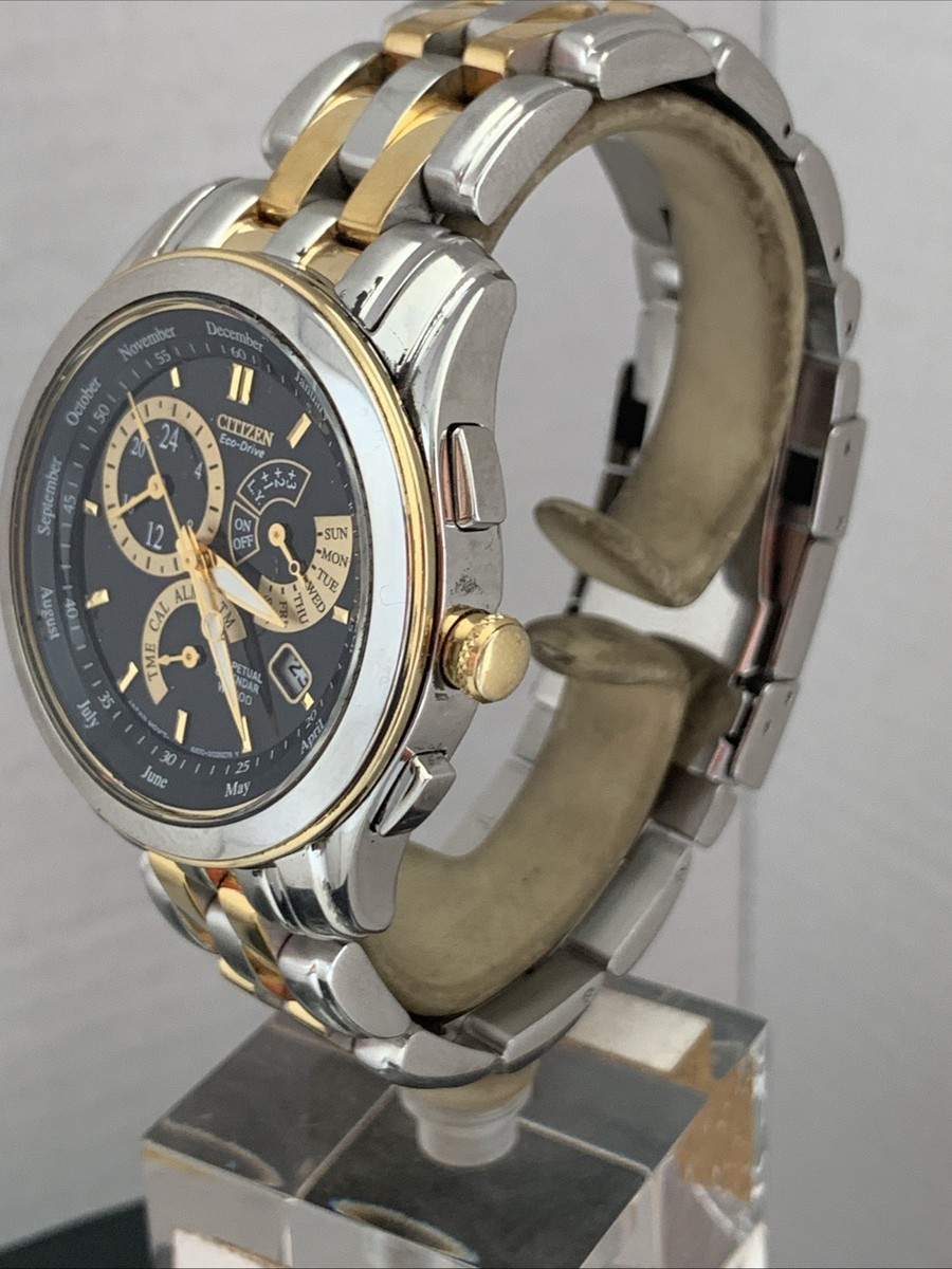 Citizen Men's Eco Drive Calibre 8700 Alarm P,calendar Two Tone