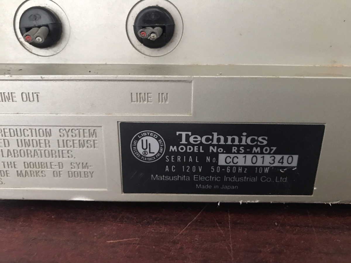 TECHNICS RS-M07 Cassette Deck | eBay