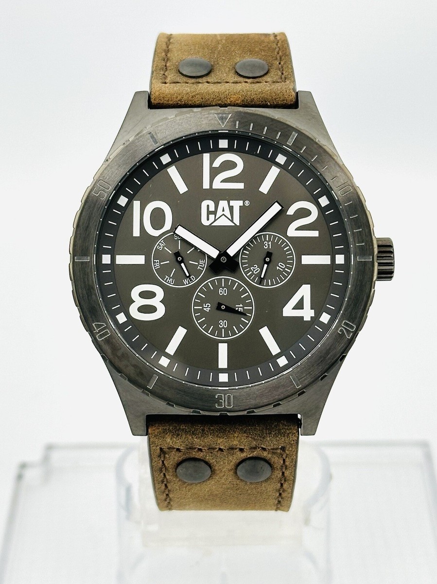 CAT Caterpillar Men's NI.159.35.535 Sports Multifunction Leather