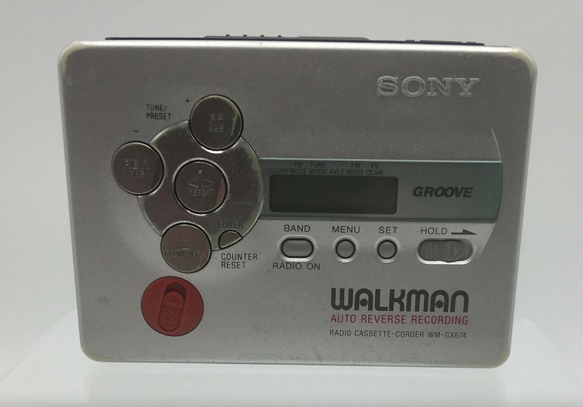 Vtg Sony Walkman Stereo Cassette Player 20th Anniversary - Silver