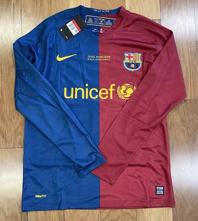 Barcelona 08-09 Champions League Home Long Sleeve | eBay