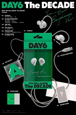 DAY6 THE DECADE 4th Album IN-EAR EARPHONES Ver/Earphones+Pouch+2