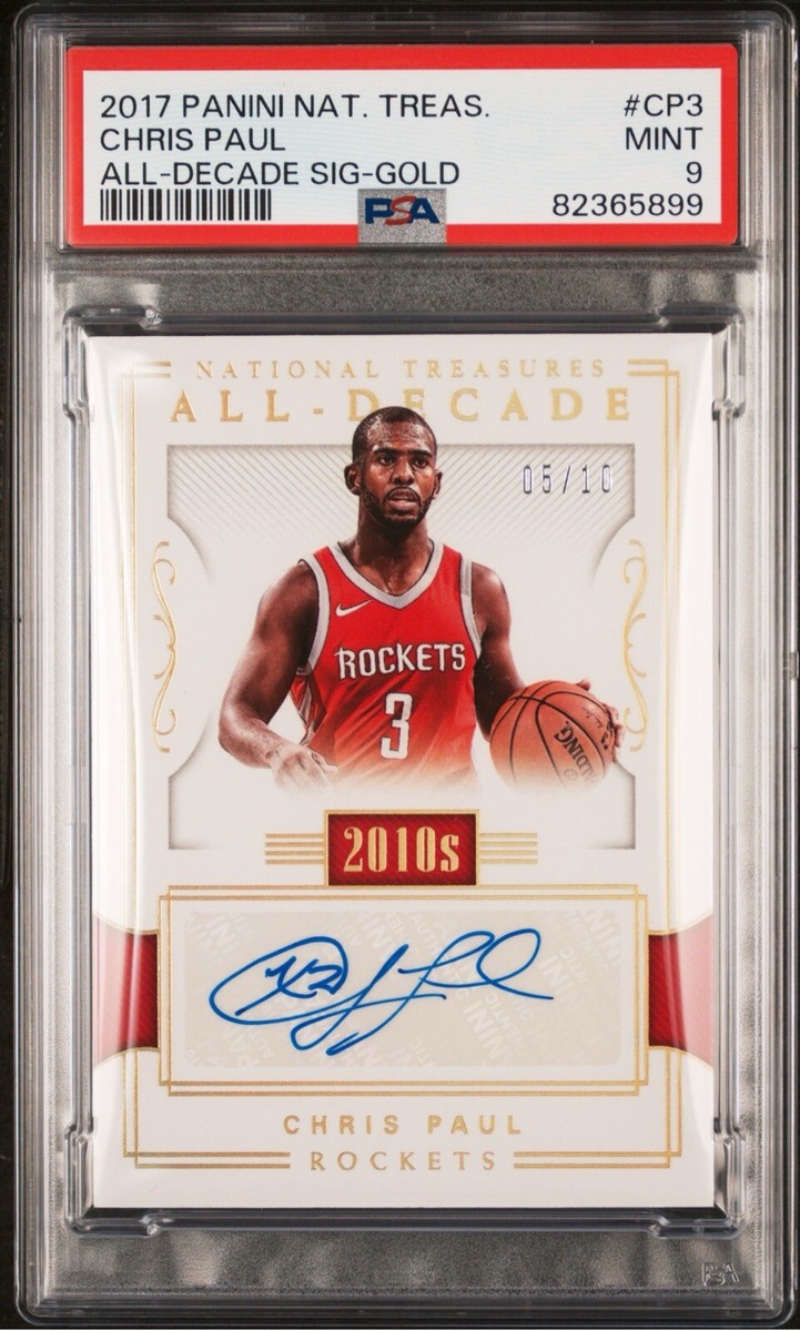2017 Panini National Treasures Chris Paul All Decade Gold Auto ADS
