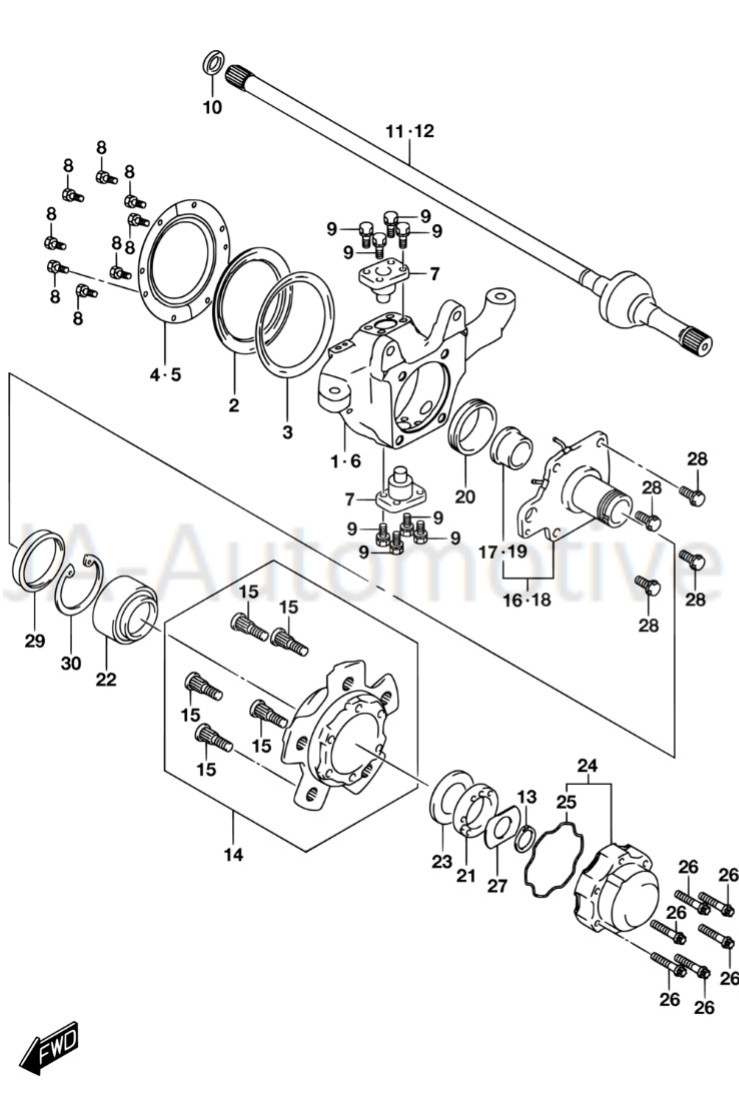 Genuine OEM Bushing Front Spindle Suzuki VITARA X90 JIMNY Samurai