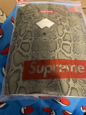 Supreme Snake S/S Shirt Olive Size Large SS24 IN HAND Ready To