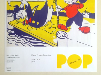 ROY LICHTENSTEIN MUSEO THYSSEN LITHO PRINT EXBITION POSTER 