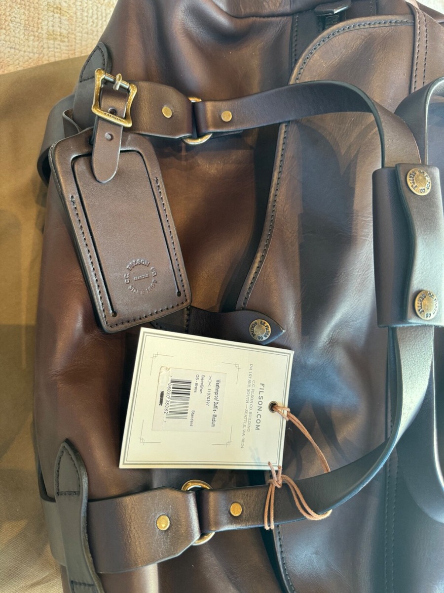 Filson NWT Weatherproof Leather Journeyman Backpack Sierra Brown