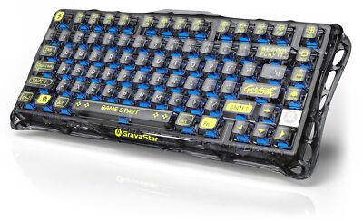 GravaStar Mercury K1 Lite Mechanical Gaming Keyboard, 75% Gasket